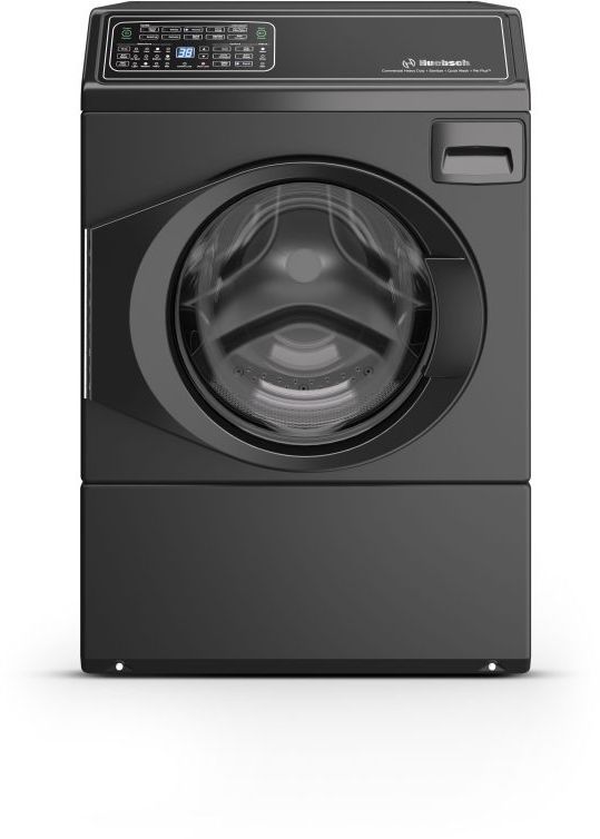 Huebsch® Matte Black Front Load Washer & Electric Dryer Laundry Pair-1