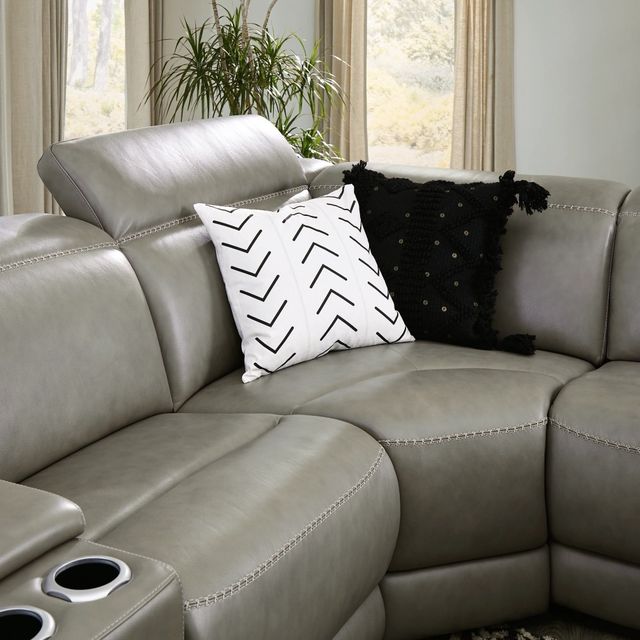 Signature Design by Ashley® Correze 5-Piece Gray Power Reclining Sectional-2