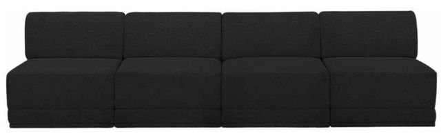 Meridian Furniture Ollie 4-Piece Black Sofa-1