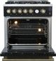 FORNO® Giovanni Series Alta Qualita 30" Black Pro Style Gas Range-3