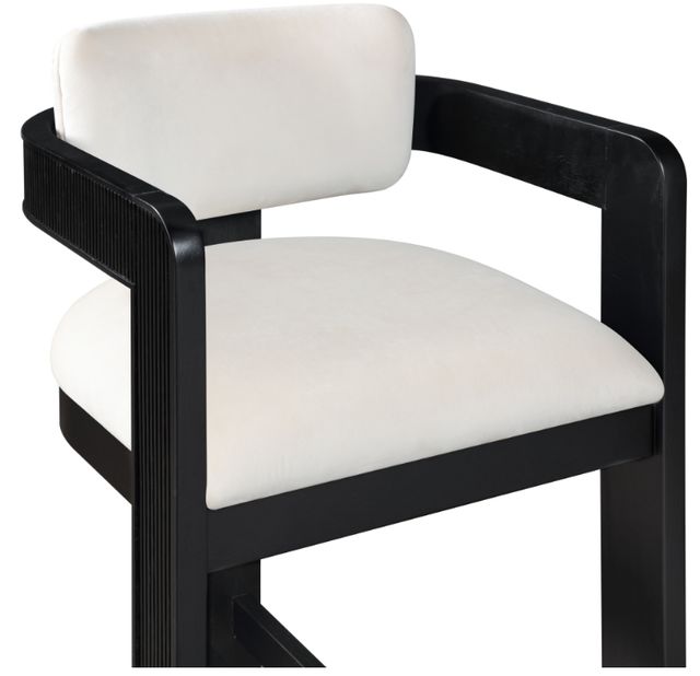 Meridian Furniture Sacha Cream Upholstered Counter Stool-4