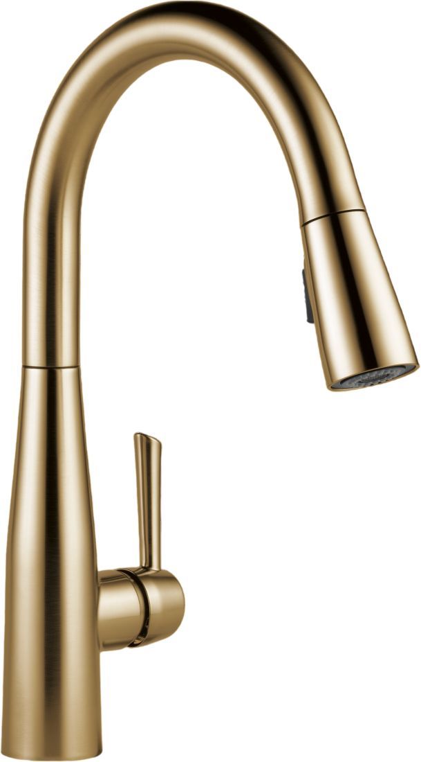 Delta Essa® Champagne Bronze Single Handle Pull-Down Kitchen Faucet-0