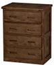Crate Designs™ Furniture Brindle Brown Chest with Lacquer Finish Top Only-0