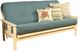 Kodiak Furniture Linen Aqua 8" Coil Hinged Innerspring Full Futon Mattress -0