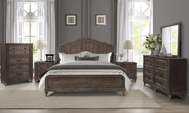 Legends Home Middleton Vintage Hazelnut Queen Panel Bed-1