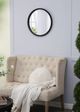 A & B Home Black Round Wall Mirror-5