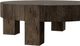 Four Hands Abaso Ebony Rustic Wormwood Oak Coffee Table-5