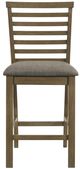 Liberty Furniture Brook Bay Gray/Sandstone Upholstered Ladder Back Counter Chair-2