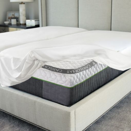 Cariloha Signature Jersey White California King Ultra Soft Mattress Protector-3