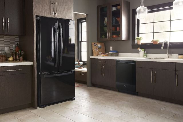 Whirlpool® 33 in. 22.1 Cu. Ft. Black Freestanding French Door Refrigerator-5