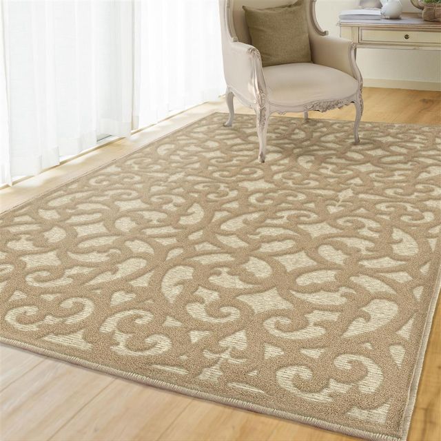 Orian Boucle' Seaborn Driftwood 5'2" x 7'6" Rug-1