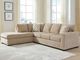 Signature Design by Ashley® MaKaylen 2-Piece Almond Right-Arm Facing Full Sleeper Sectional and Chaise-1