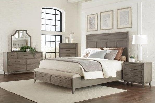 Riverside Furniture Vogue Gray Wash 3-Drawer Nightstand-2