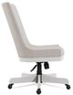 Riverside Furniture Osborne Gray/Winter White Upholstered Desk Chair-2