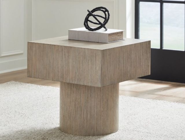Signature Design by Ashley® Jorielyn Light Grayish Brown Square End Table-2