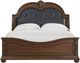 Elements International Cadenza Black/Brown King Upholstered Panel Bed-3