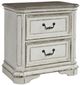 Liberty Furniture Magnolia Manor Two-Tone Antique White/Weathered Brown Nightstand-1