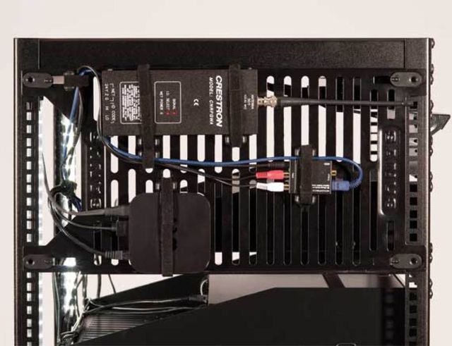 Sanus® Component Series Black Mounted Small Component Organizer-3