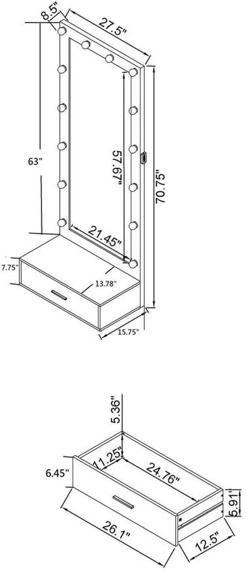 Coaster® Spector Mango Floor Mirror-2