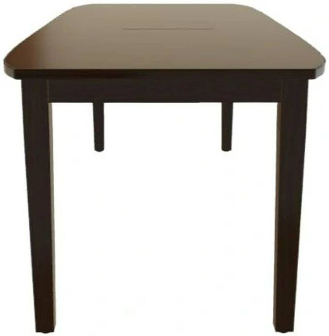 Mavin Customizable 72" Boat Extendable Dining Table with 12" Leaf-2