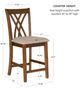 Powell® Starla 2-Piece Brown Counter Stool Set-2