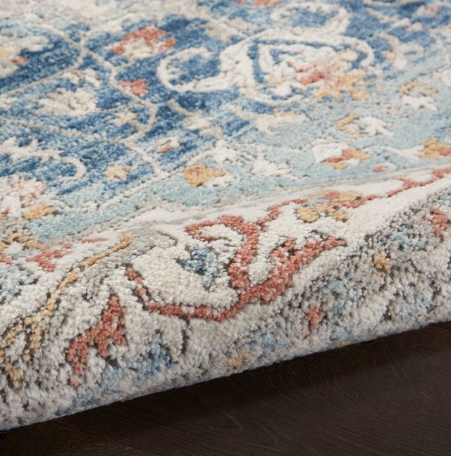 Nourison Home™ Quarry Ivory Blue 5'x7' Style 15 Area Rug-4