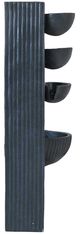 A & B Home Black 4-Tier Decorative Outdoor Minimalist Water Fountain-2