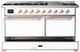 Ilve® Majestic III 60" White Pro Style Dual Fuel Liquid Propane Range with Solid Door and Copper Trim-2