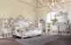 ACME Furniture Adara Antique White/Pearl White Eastern King Panel Bed-1