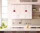 Cal® Lighting & Accessories Frosted Red Mini Pendant-2
