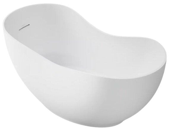 KOHLER® Abrazo® Honed White 66" x 31.50" Freestanding Bath-0