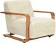 Moe's Home Collection Eckersley Cream Faux Fur Lounge Chair-0