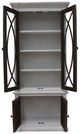 Cottage Creek Furniture Bahari Distressed White/Slate Showcase-3