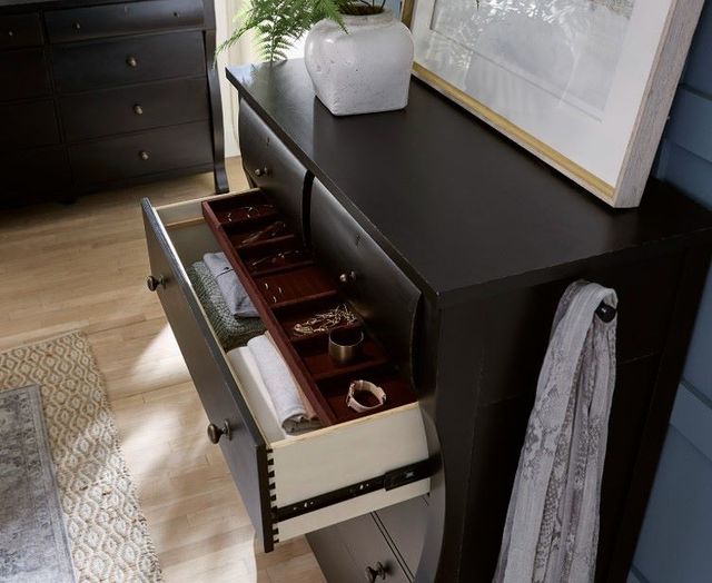 aspenhome® Caroline Soft Black 6-Drawer Chest-3