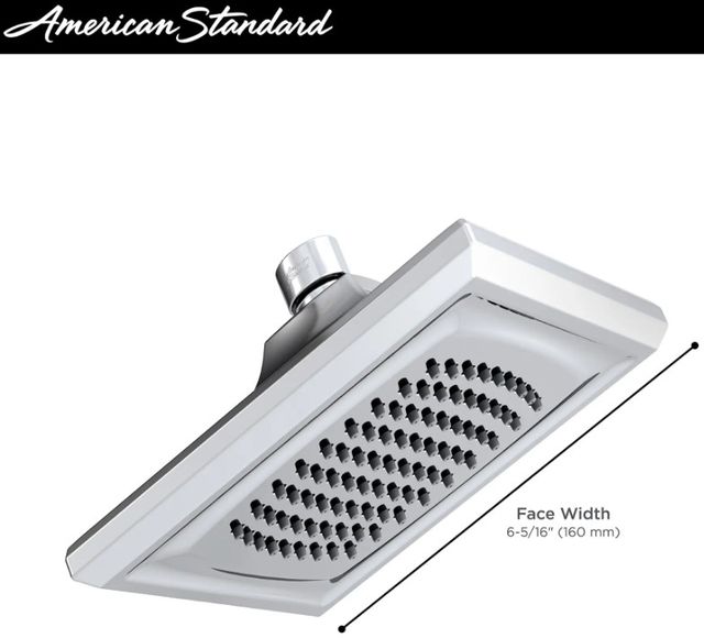 American Standard Town Square S Polished Chrome 6.25" Fixed Showerhead-4