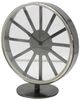 A & B Home Valour Black/Silver Iron Forged Clock with Glass Cover-1