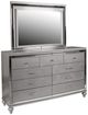 New Classic® Home Furnishings Valentino 4-Piece Silver California King Panel Bedroom Set-3