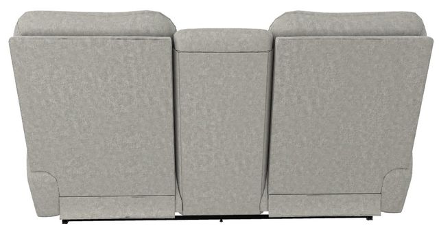 La-Z-Boy® Trouper Dove Power Reclining Loveseat with Console and Headrest-3