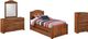 Signature Design by Ashley® Barchan 4-Piece Medium Brown Twin Panel Bed Set-0