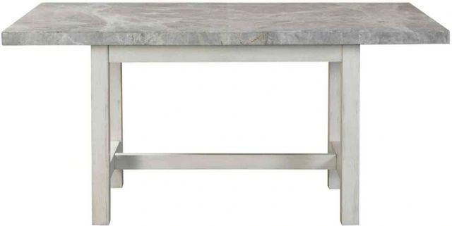 Steve Silver Co. Canova Gray Dining Table with Cathedral White Base-1
