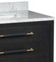 Currey & Company Verona 36" Black Vanity with Rectangular Undermount Sink-5
