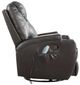 ACME Furniture Waterlily Black Manual Rocker Recliner with Swivel-4