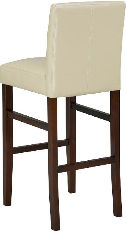 Brassex Inc. 2-Piece Brown/Cream 24'' Counter Stool Set-1