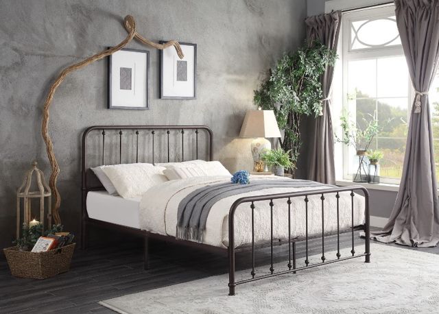 Homelegance® Larkspur Dark Bronze Queen Platform Bed-1