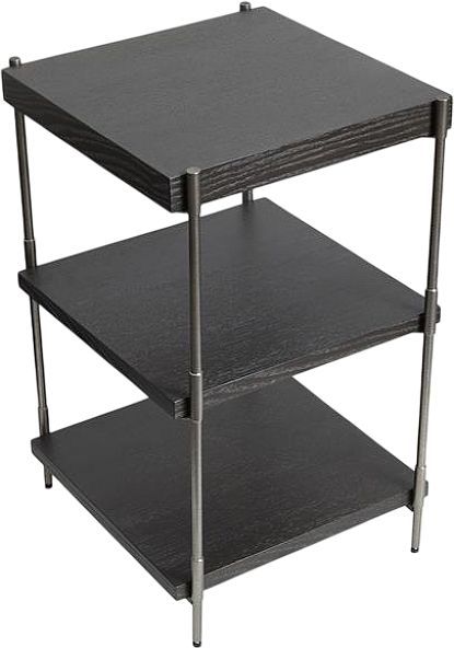 Magnussen Home® Spencer Aged Nickel/Dark Briarsmoke Rectangular Accent Table-3