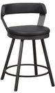 Mazin Furniture Appert Black/Dark Gray Swivel Counter Chair-1
