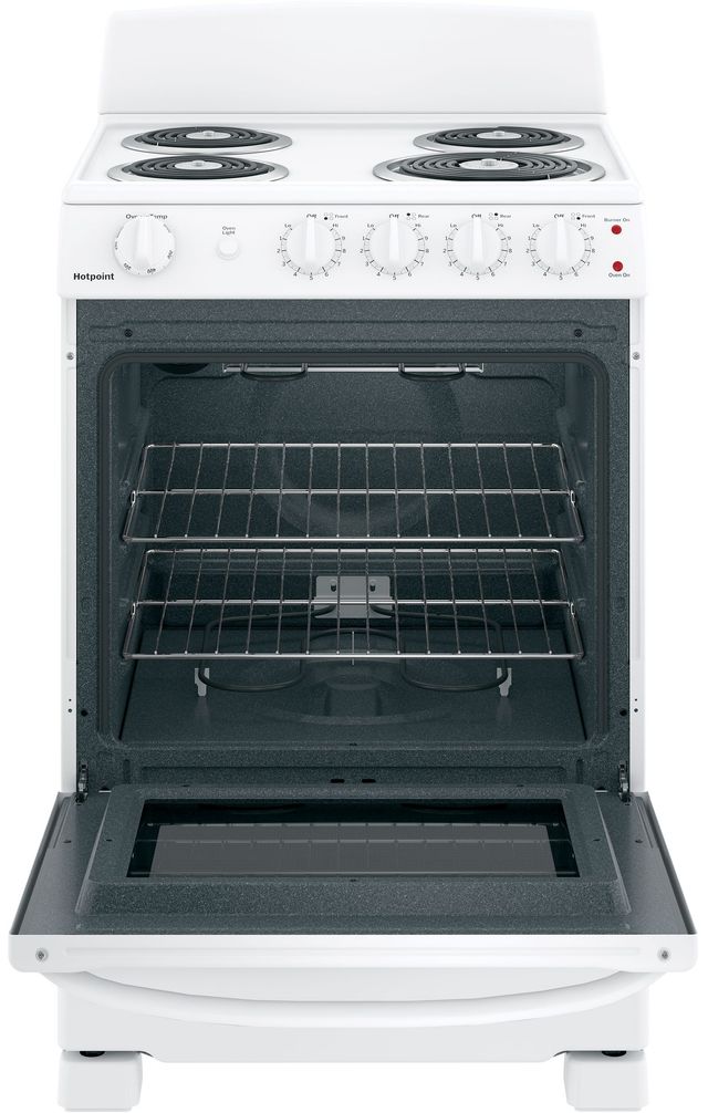 Hotpoint® 24" White Free Standing Electric Range-2