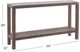 Bassett Mirror Calum Glass Top Console Table with Brown Base-3