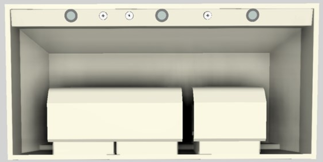 Vent-A-Hood® Designer Series 48" Biscuit Wall Mounted Range Hood-2