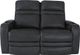 RowOne Cortés Home Entertainment Seating Black 2-Chair Loveseat-0